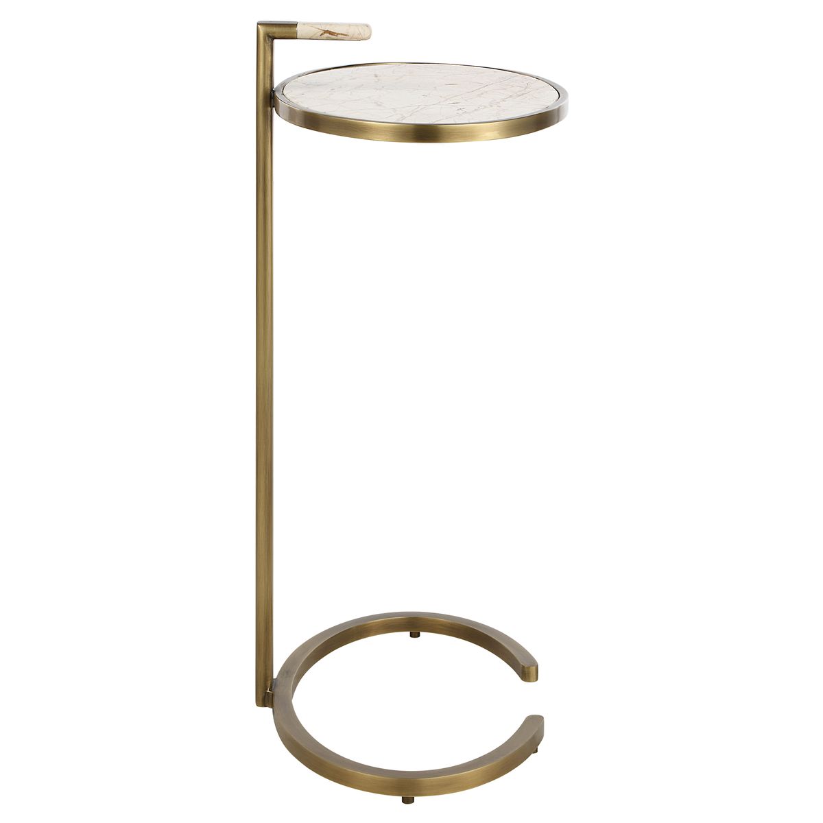 Marbled Pull Up Accent Table