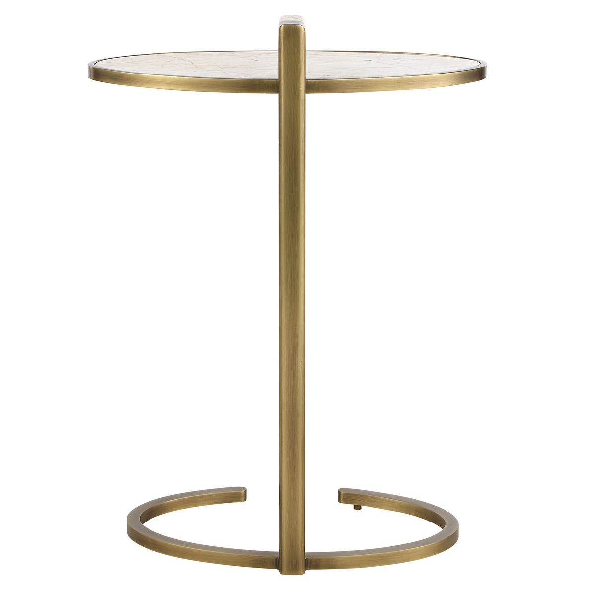 Marbled Pull Up Accent Table