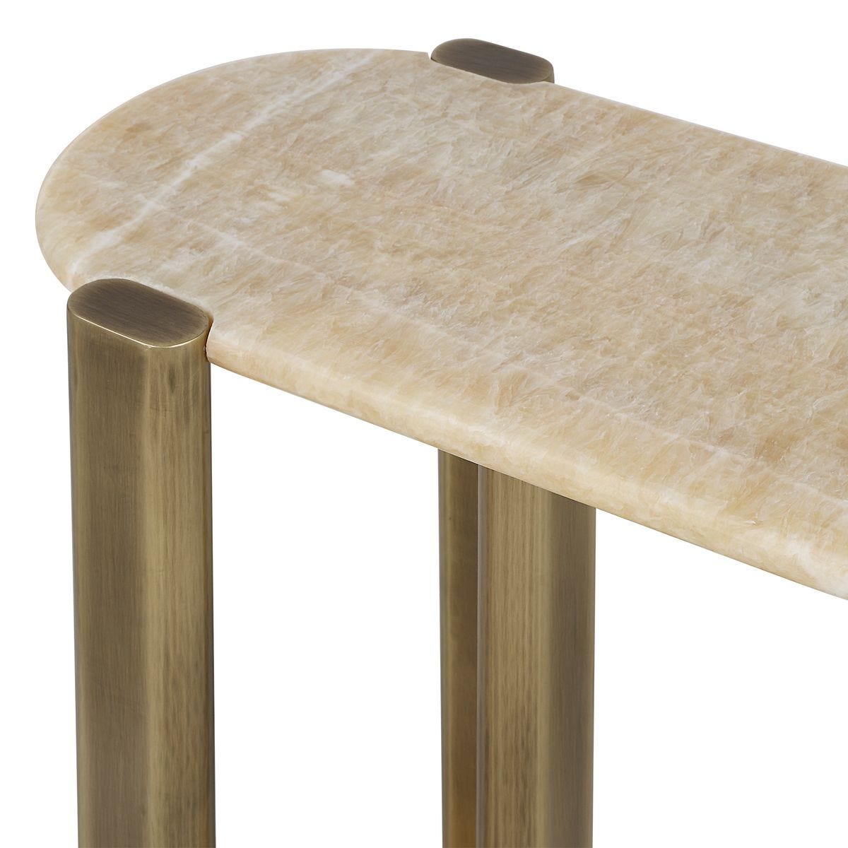 Rounded Cantilever Accent Table