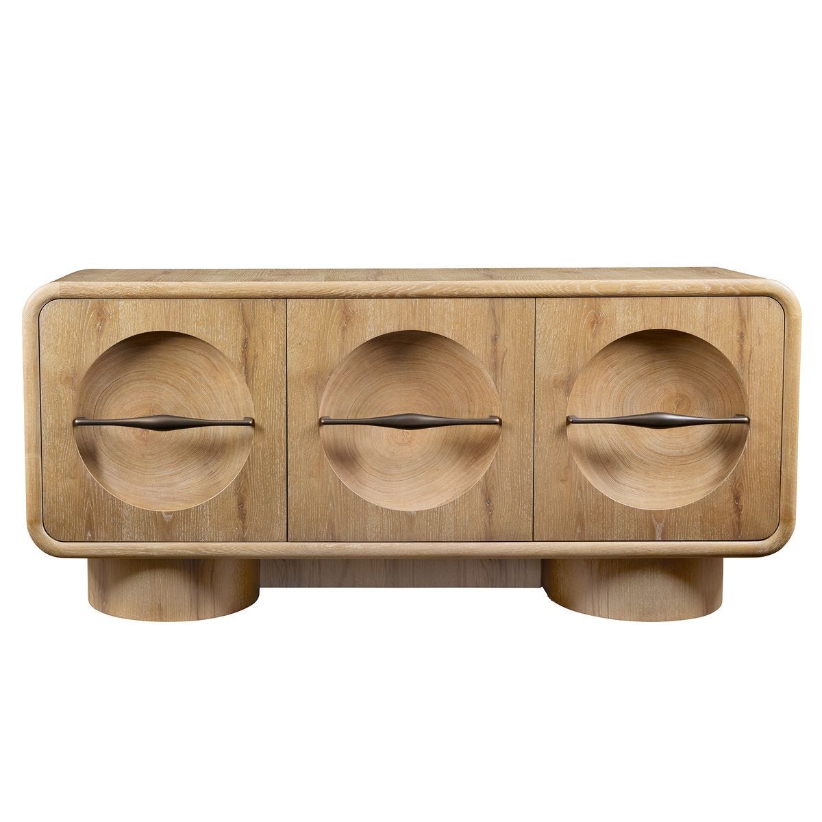 Forest Rings Lighted 3 Door Cabinet