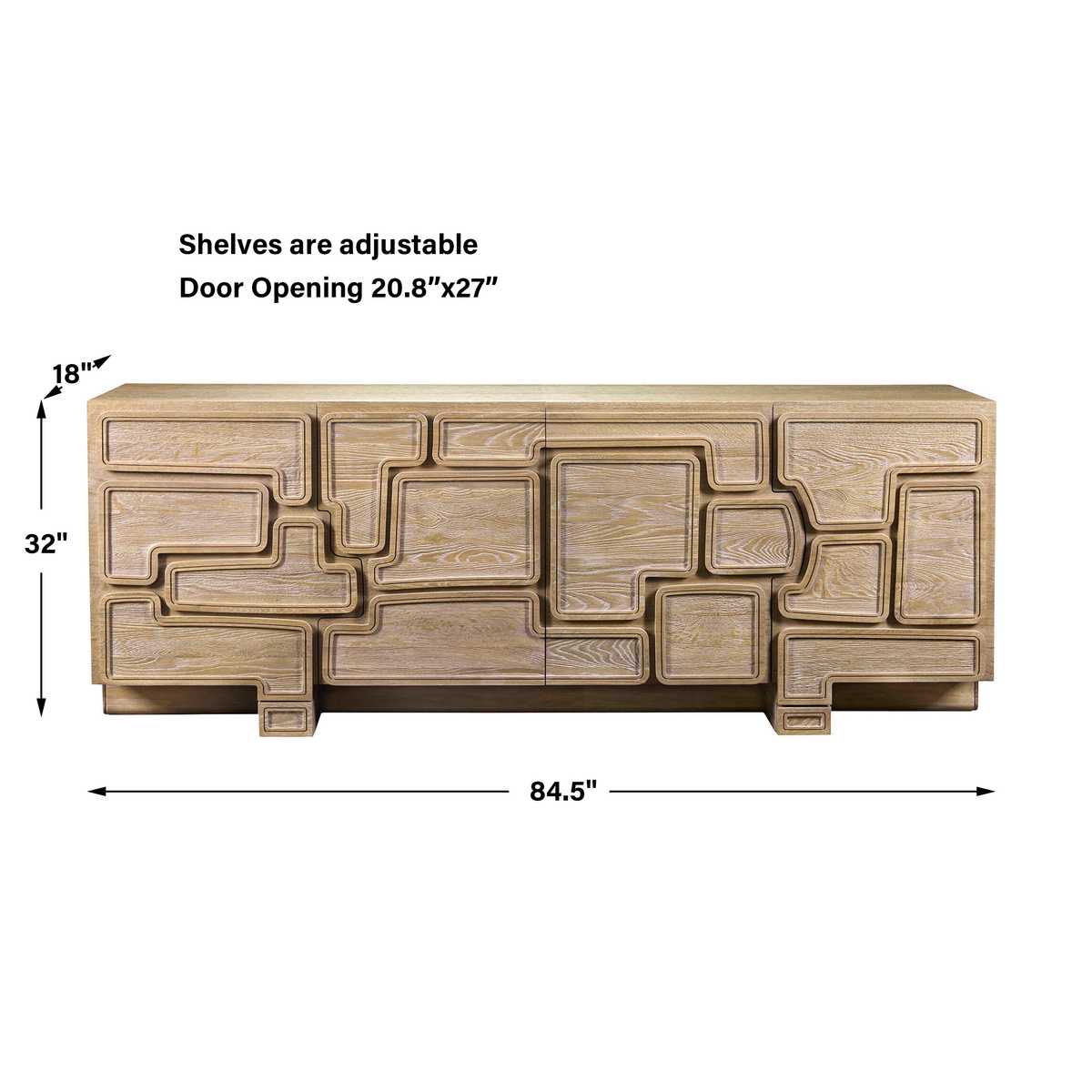 Parcel 4 Door Cabinet