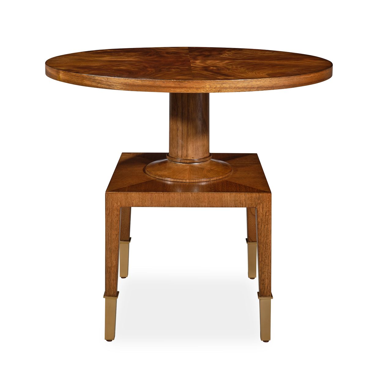 Put You On A Pedestal Side Table - Golden Brown