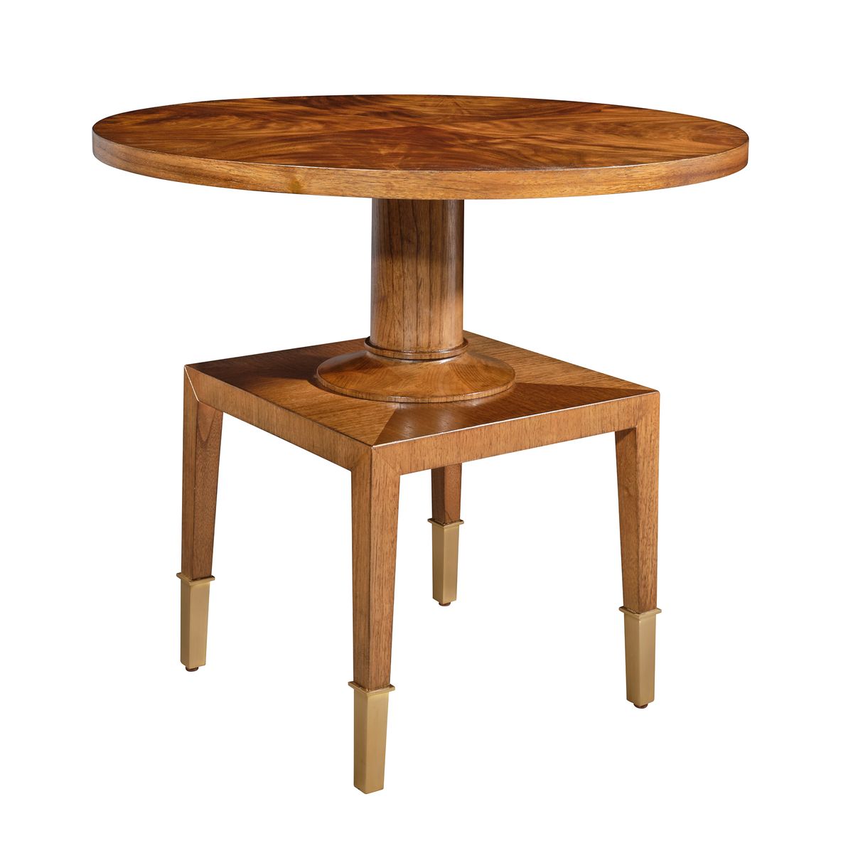 Put You On A Pedestal Side Table - Golden Brown