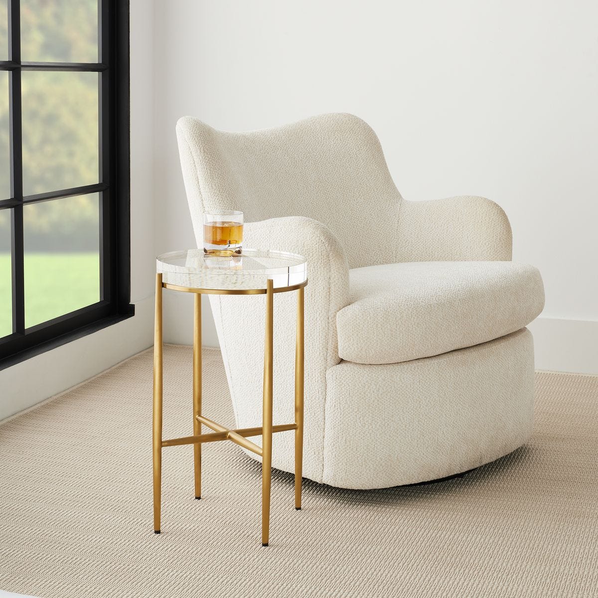 Crystal Clear Accent Table - Round