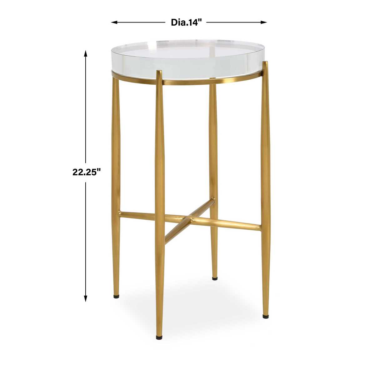 Crystal Clear Accent Table - Round