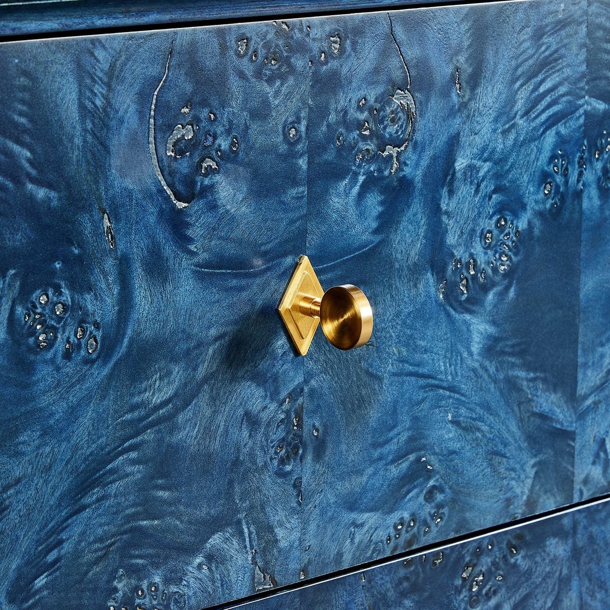 Louis Philippe 3 Drawer Chest - True Blue