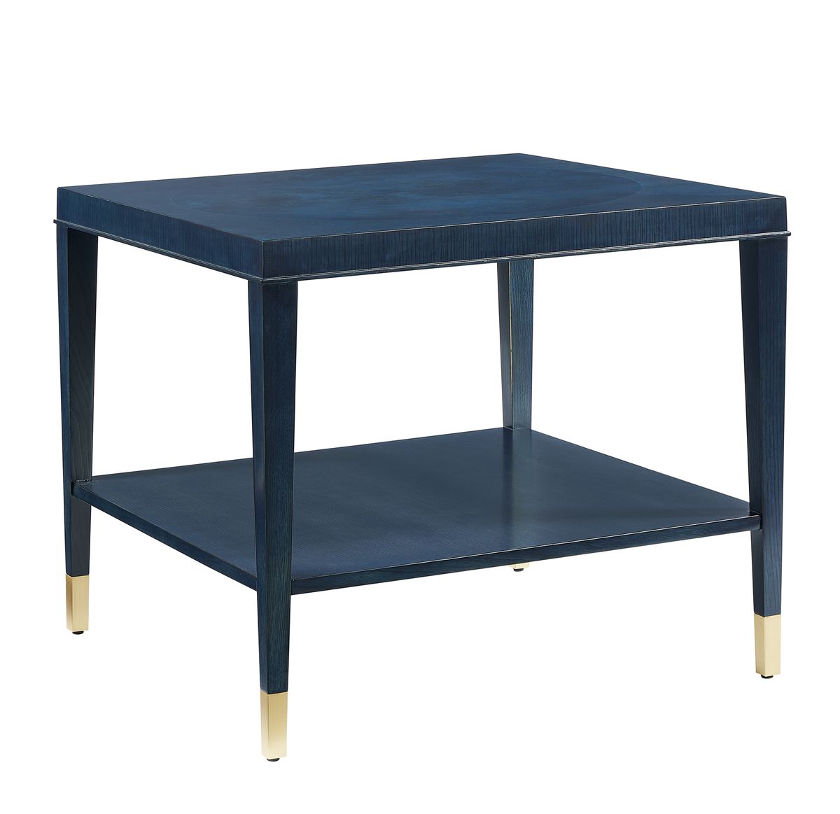 Marquetry Side Table - True Blue