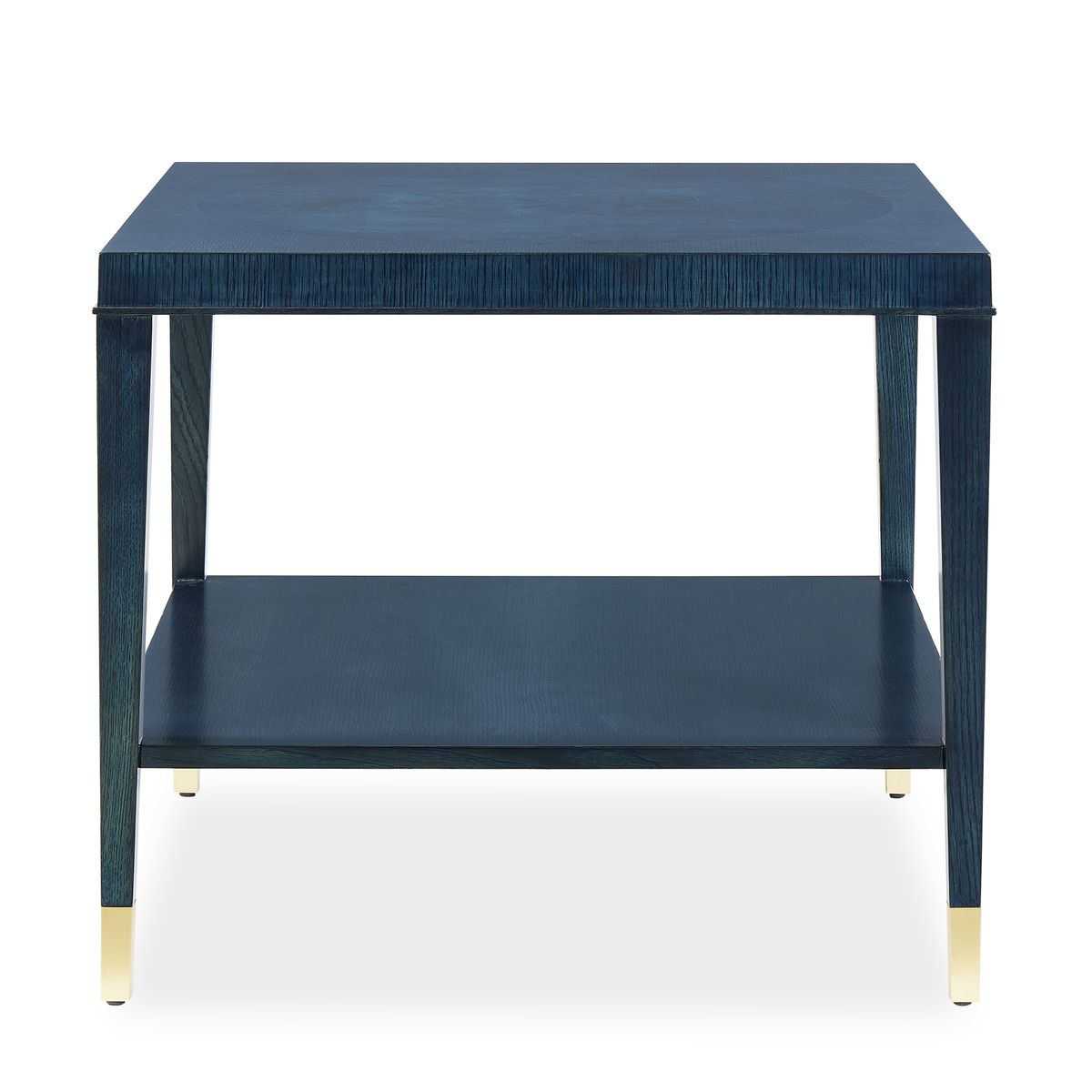 Marquetry Side Table - True Blue