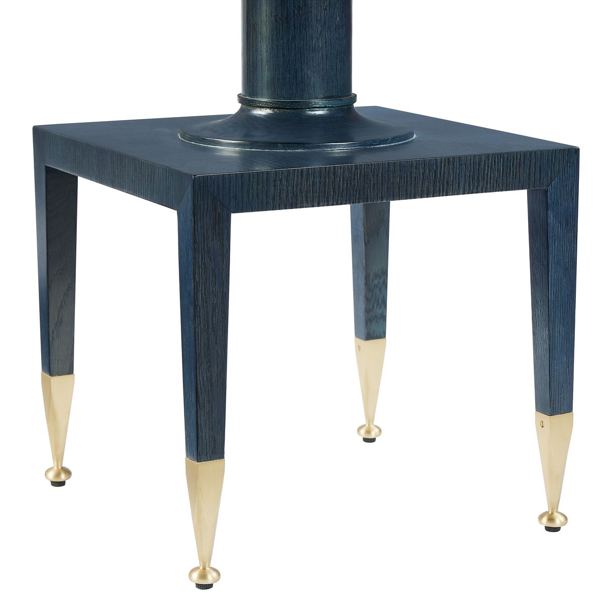 Put You On A Pedestal Side Table - True Blue