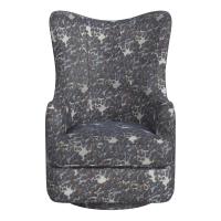 Hot Wing Swivel Chair - Baltic Forest Blue