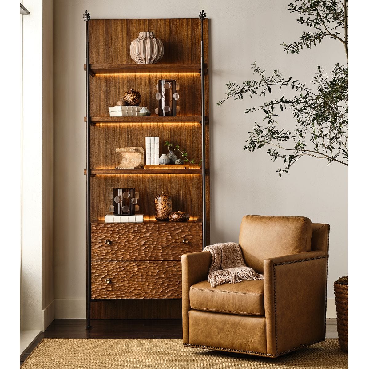 Roosevelt Swivel Chair - Toffee