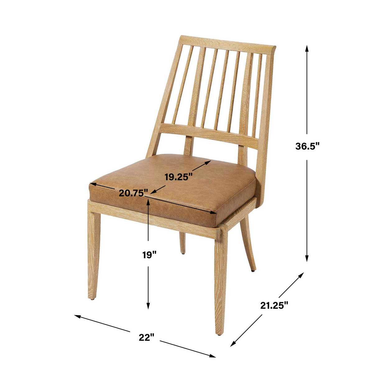 Swan Dining Chair - Toffee