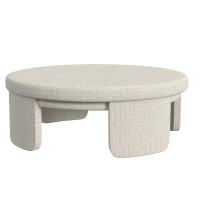Give It A Rest Ottoman, Round - Maze Oyster