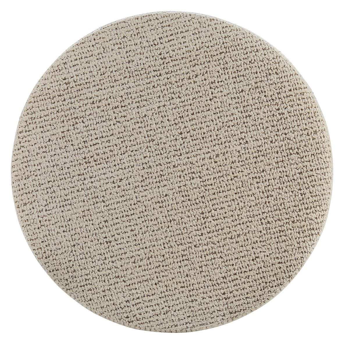 Give It A Rest Ottoman, Round - Hopscotch Creamy Espresso