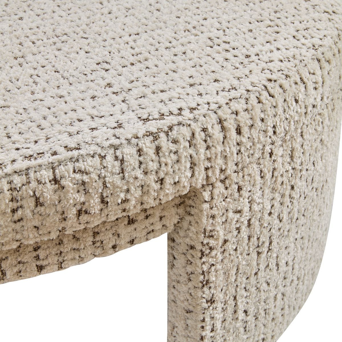 Give It A Rest Ottoman, Round - Hopscotch Creamy Espresso