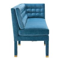 Approach the Bench Banquette, Left Corner - Lux Peacock