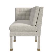 Approach the Bench Banquette, Right Corner - Snuggle Vanilla