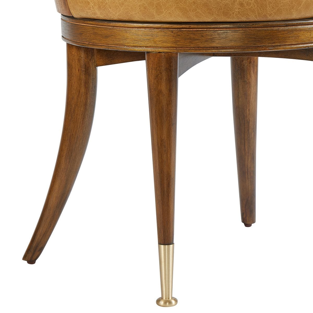 Mix and Mingle Dining/Game Swivel Chair-Golden Brown Okoume