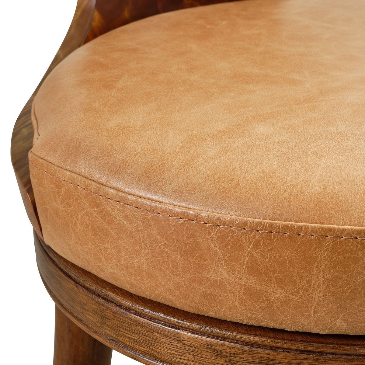 Mix and Mingle Dining/Game Swivel Chair-Golden Brown Okoume
