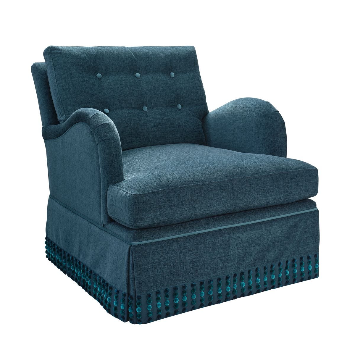 Hobnob Swivel Chair - Blue Danube