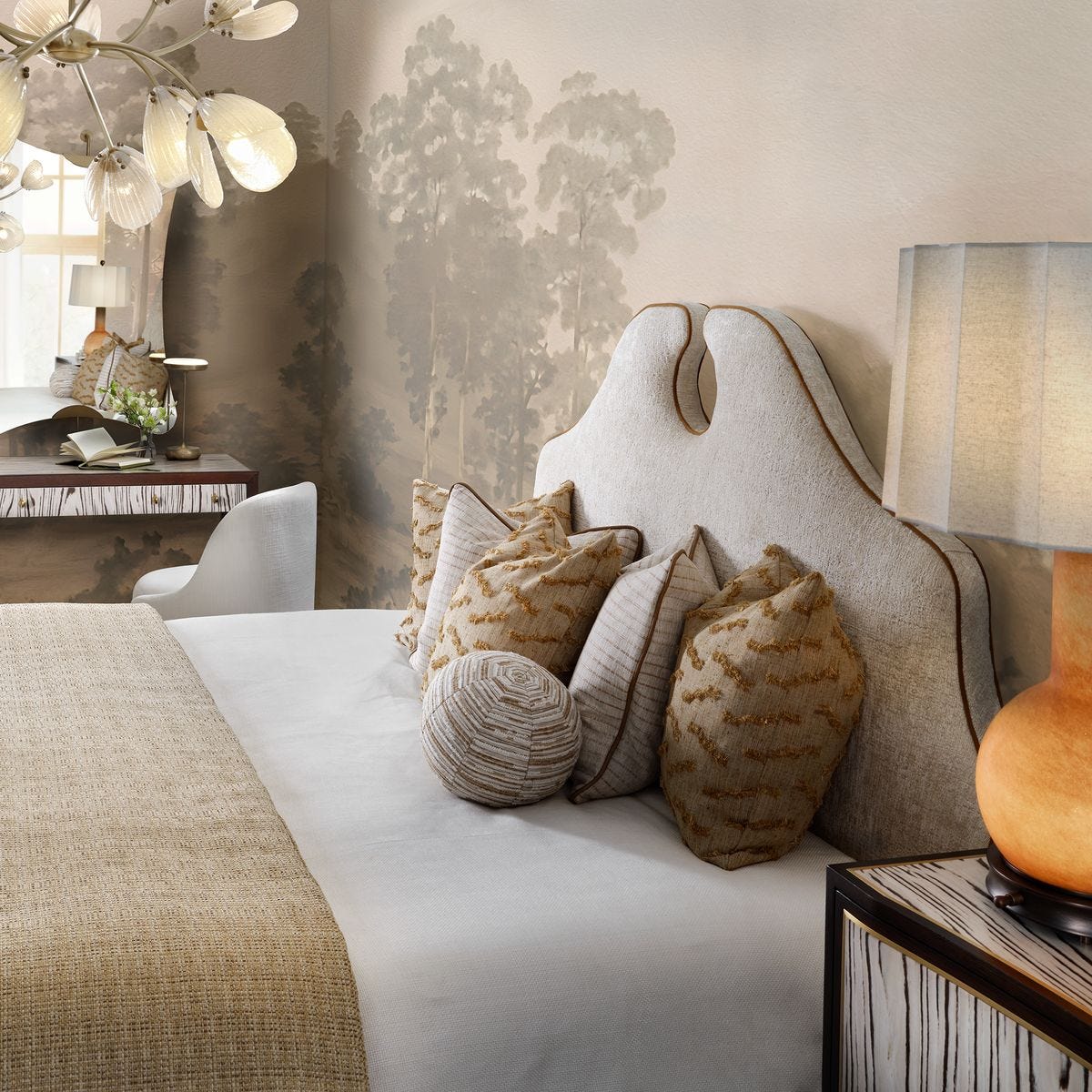 Keyhole Bed, King - Splendor Sesame/Bliss Bronze, 2 Cartons