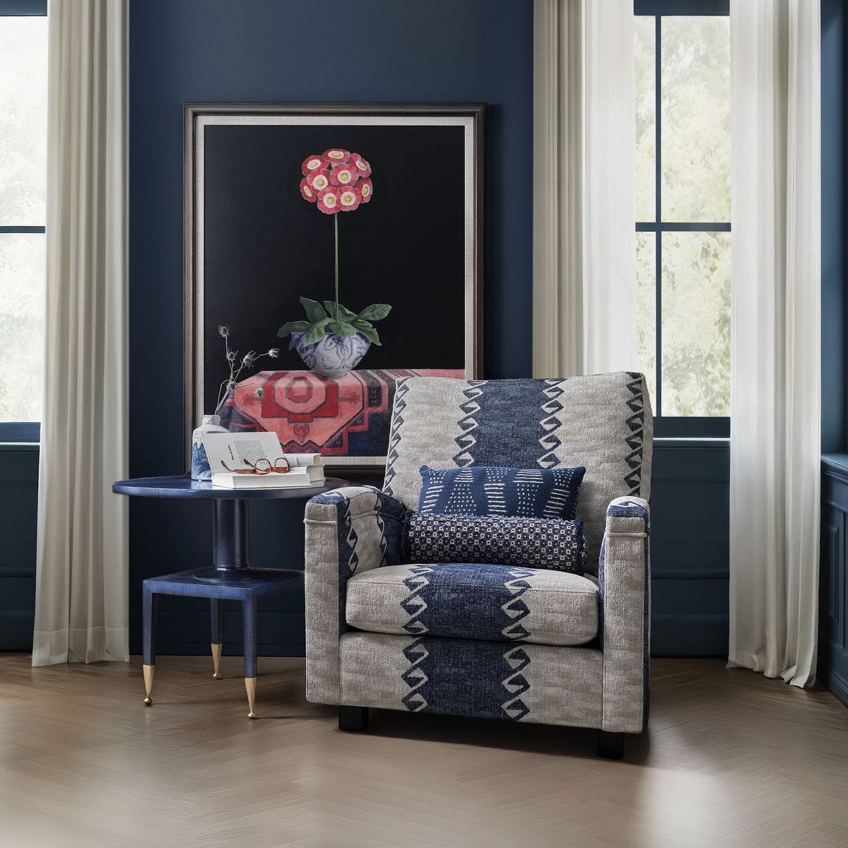 Kickback Lounge Chair - Blanket Blue