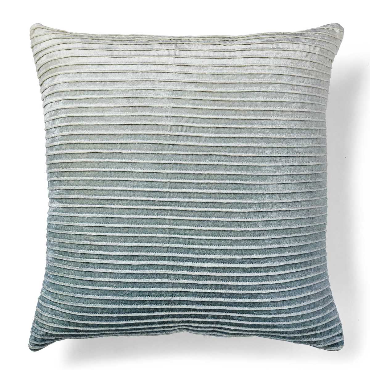 Fade Out Velvet Pillow - Blue