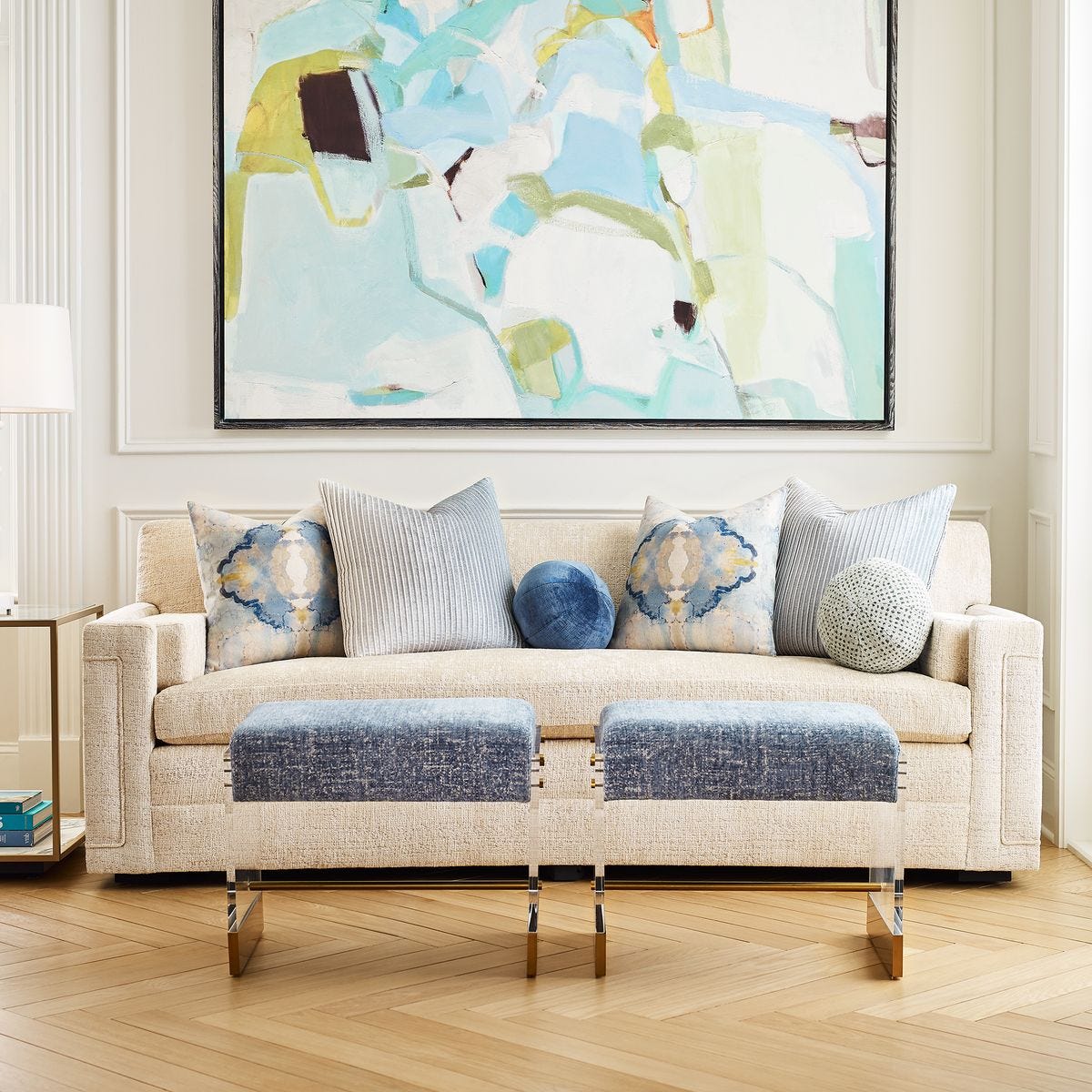Spectrum Pillow - Blue