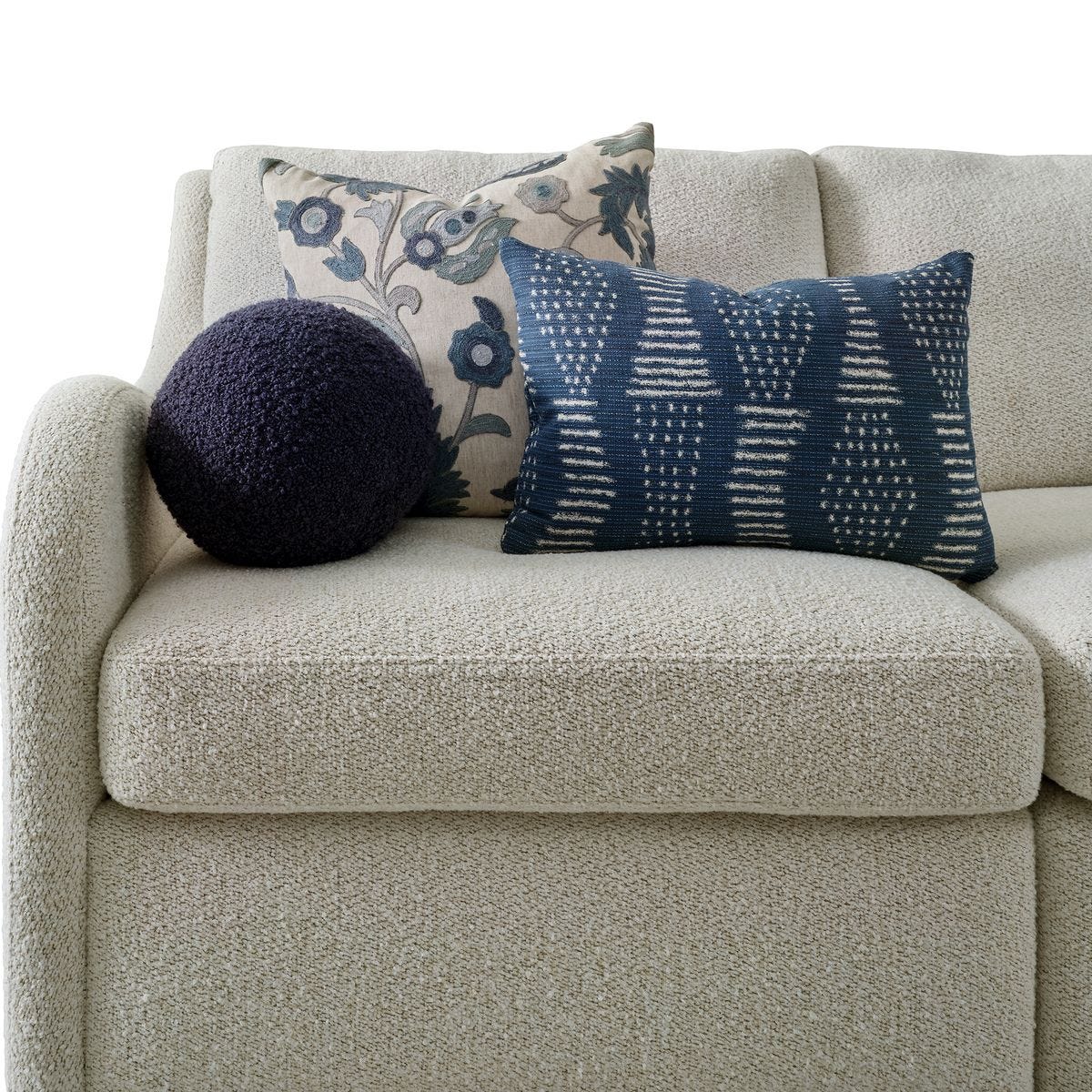 Ball Bearing Pillow - Bumpy Ride Indigo