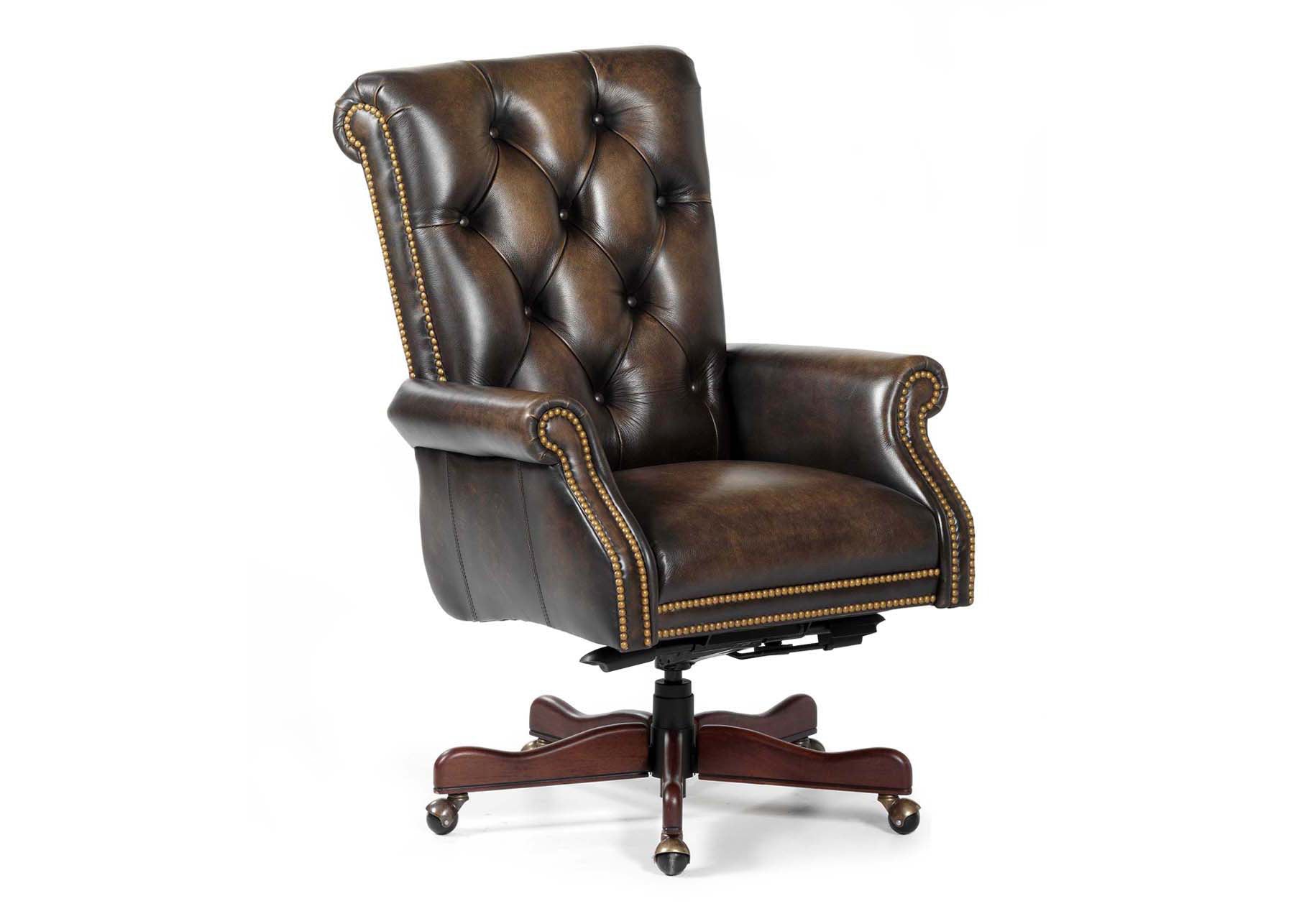 Kramer Swivel Tilt Chair Wipeoff Caramel