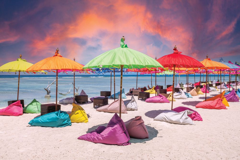 Bali Beach Umbrellas 1 artwork