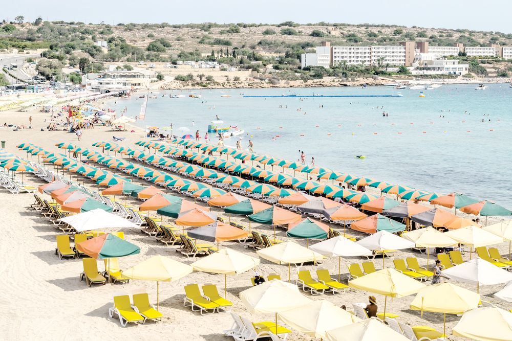 Malta Beach Umbrellas 1 artwork
