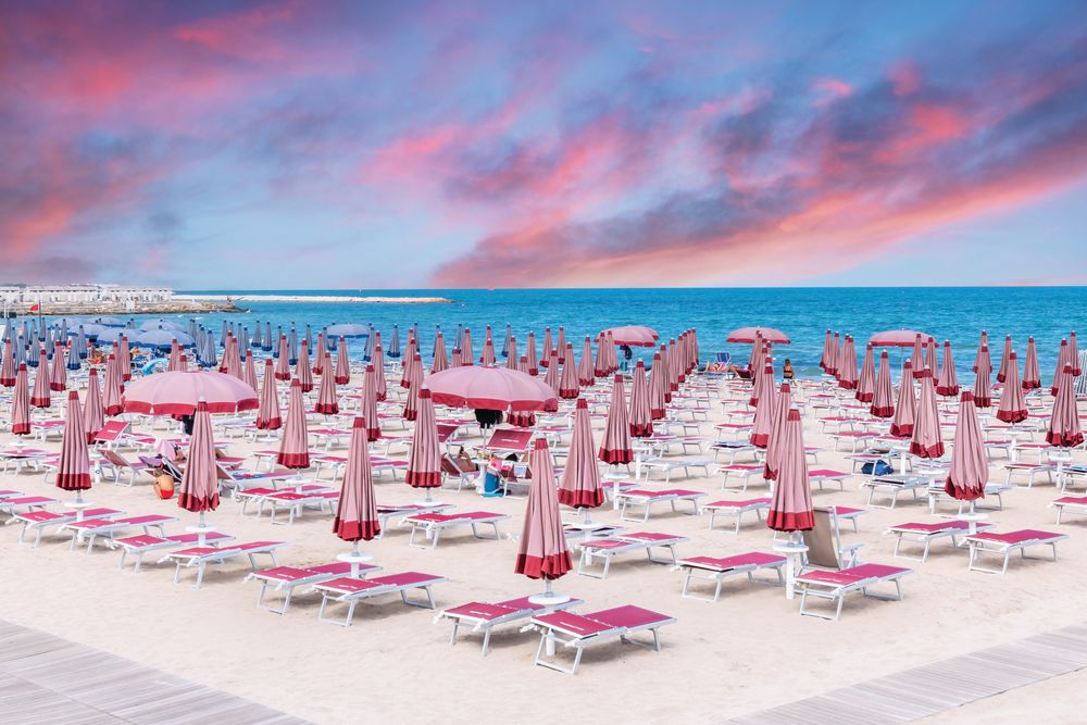 Puglia Sky and Umbrellas 1 artwork