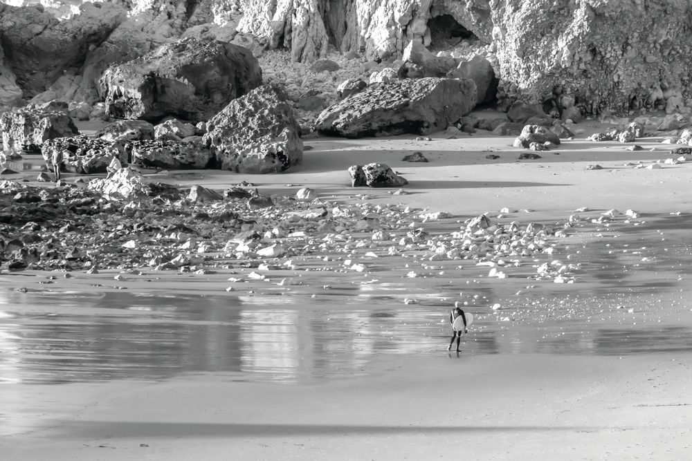 Surfer on the Shore 1 artwork
