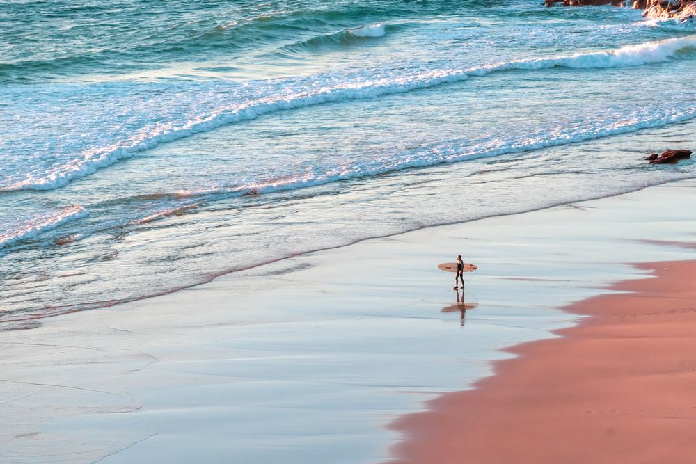 Surfer Looking into the Ocean 1 artwork