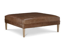 Athena Square Plain Ottoman