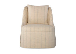 Camille Skirted Swivel Chair