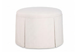Emma Skirted Ottoman W Casters
