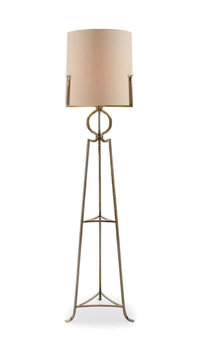 Polished Steel Floor Lamp