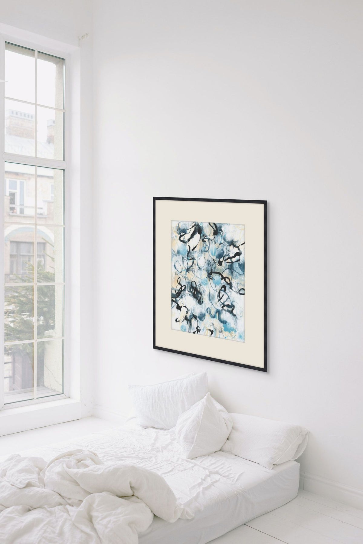 Blue Minor 1 in a room