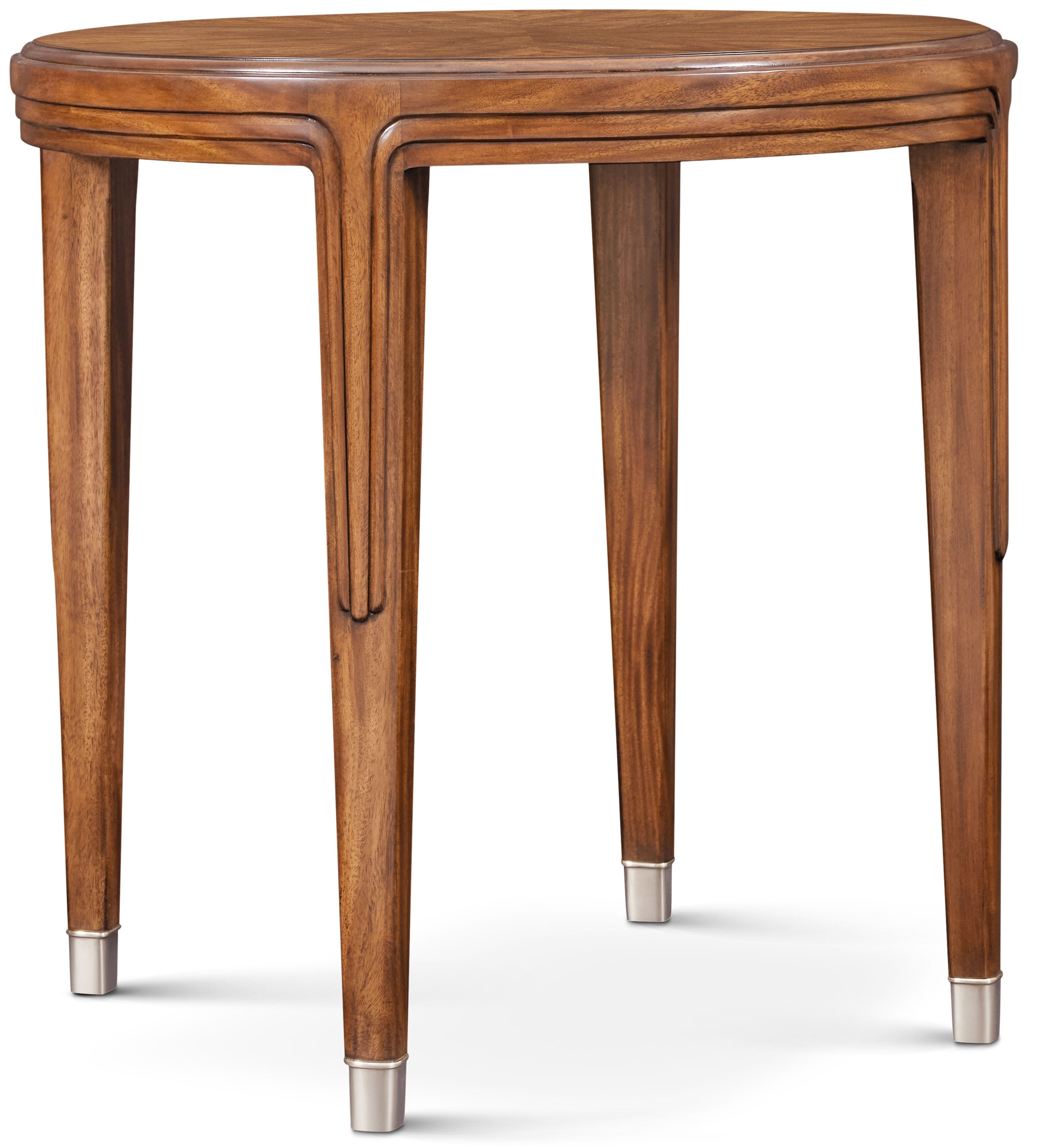 Dorchester End Table in VCF1833_Mayfair_MCF494_Antique_White_Brass / Solid Wood, Brass, Veneer - Theodore Alexander