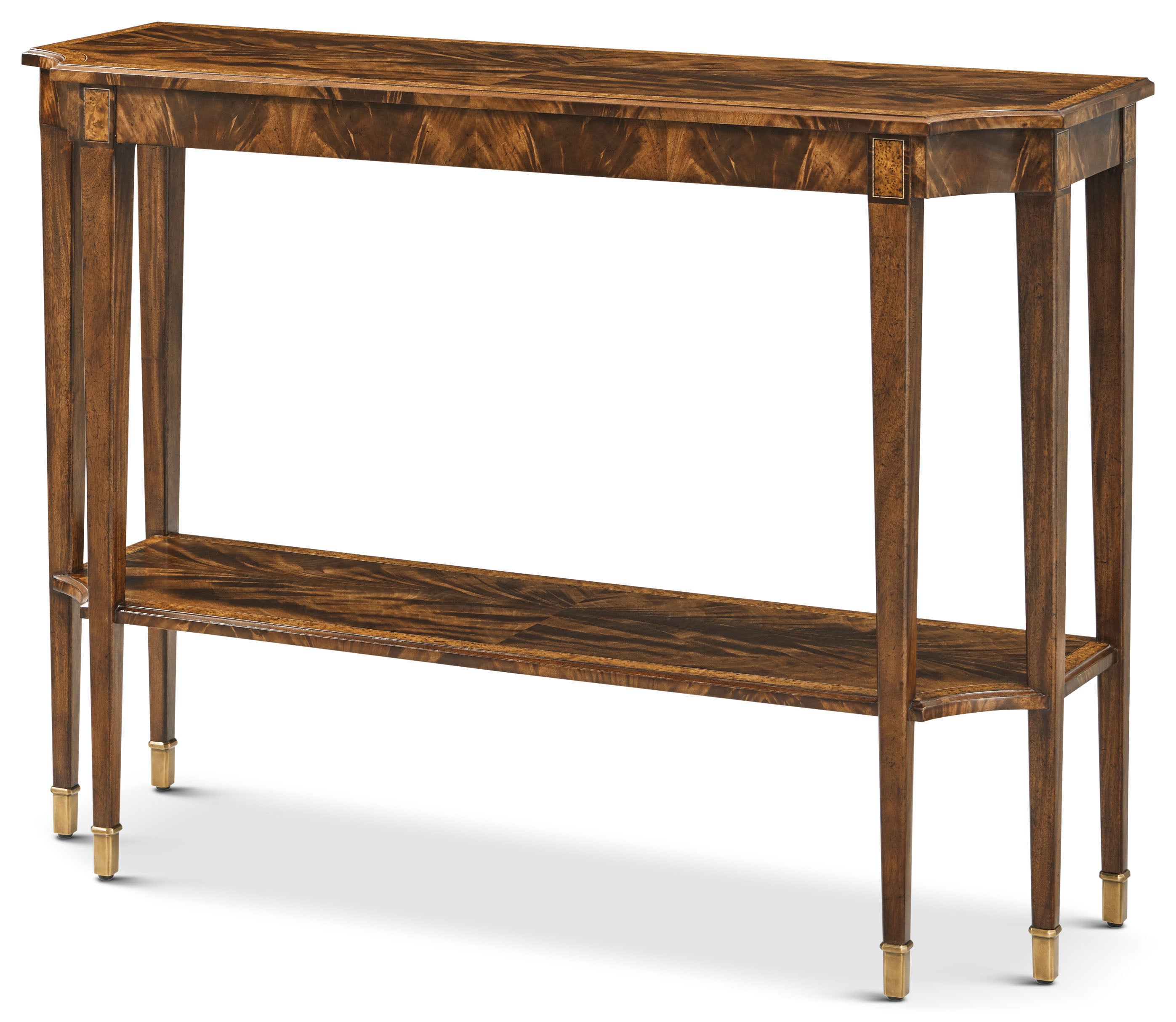 Sloane Console Table in VCF1831_Edwardian_Brown_MCF578.B_Medium_English / Wood, Brass, Veneer - Theodore Alexander