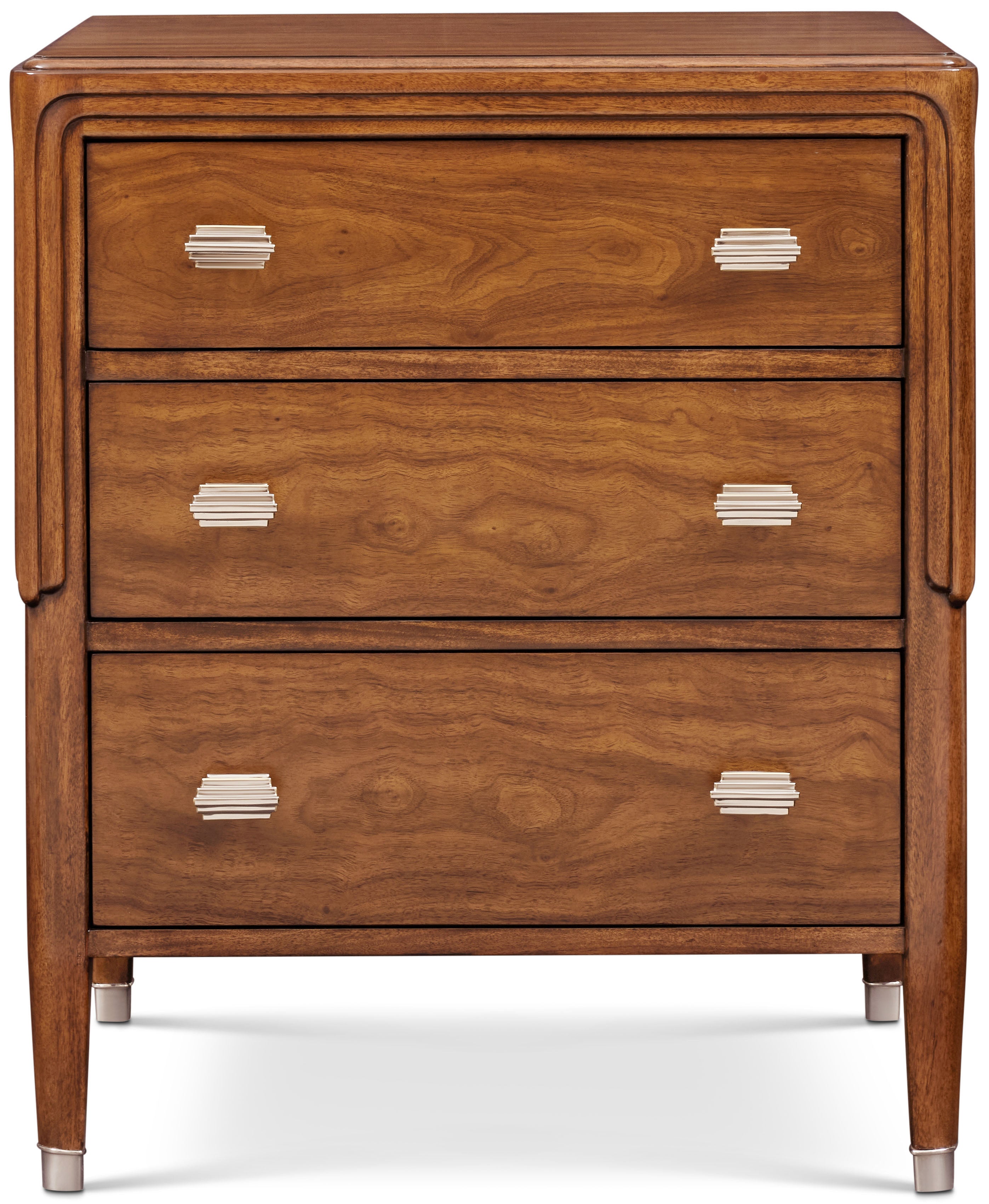 Dorchester Small Nightstand in VCF1833_Mayfair_MCF494_Antique_White_Brass / Wood, Brass, Veneer - Theodore Alexander