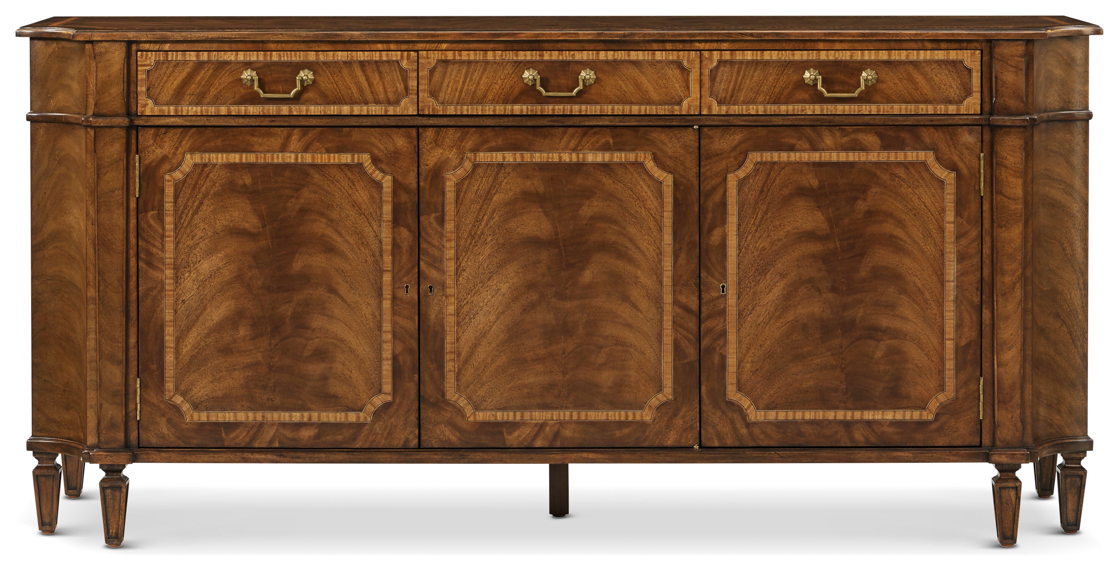 Sloane Buffet in VCF1830_Edwardian_Brown_MCF578.B_Medium_English / Wood, Brass, Veneer - Theodore Alexander