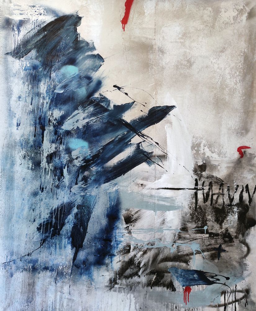 Rowing Through the Blue 1 artwork
