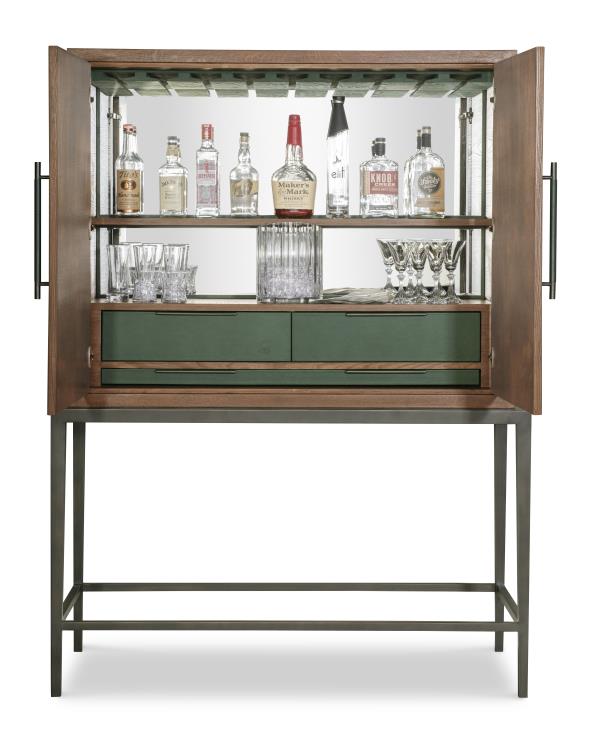 Scheffer Bar Cabinet - Evergreen – Bar Cabinets by Century Furniture | Sutter & Vale