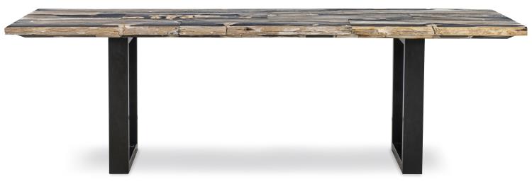 Andreas Petrified Wood Dining Table - Dark/Light – Rectangular Dining Tables by Century Furniture | Sutter & Vale
