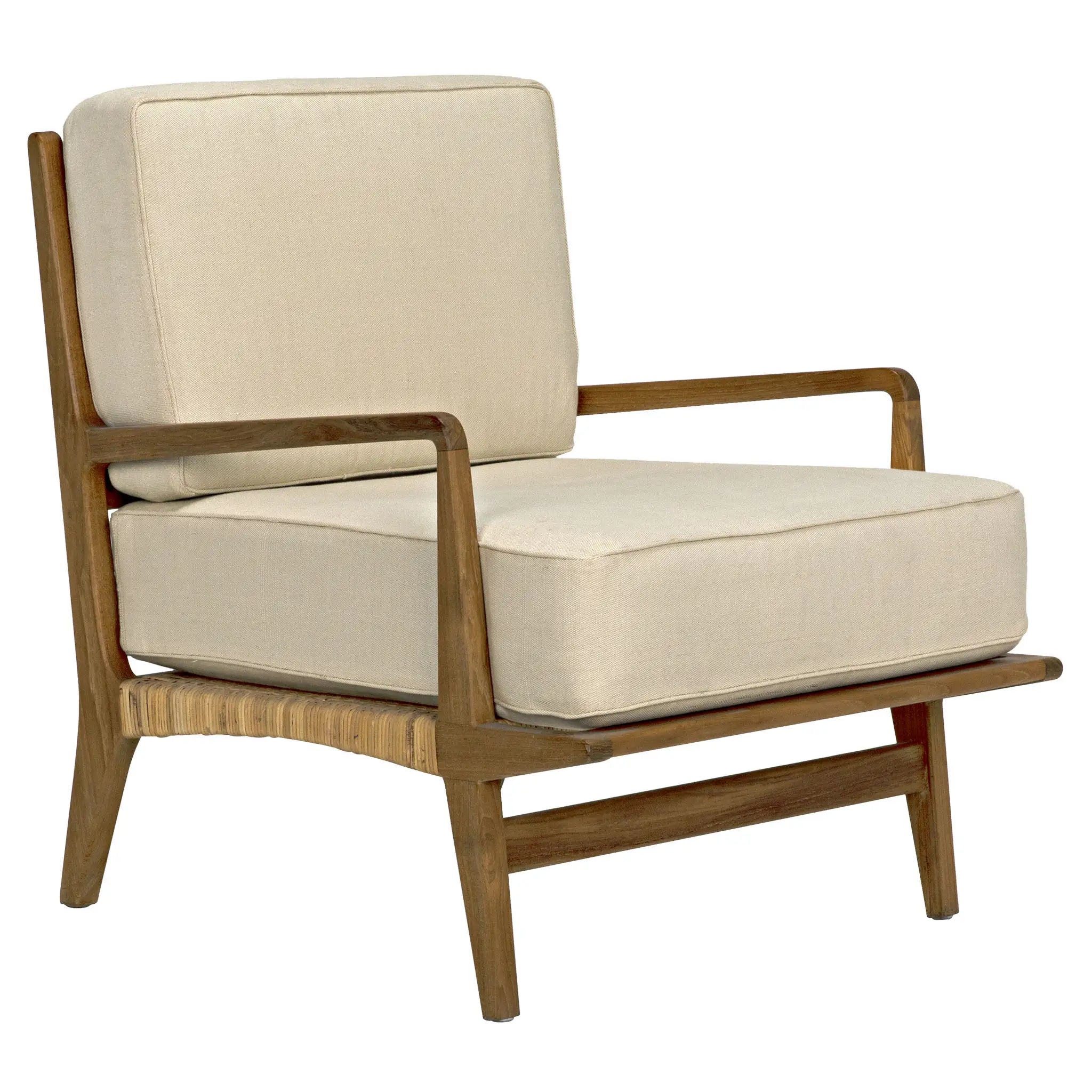Allister Chair, Teak and Rattan