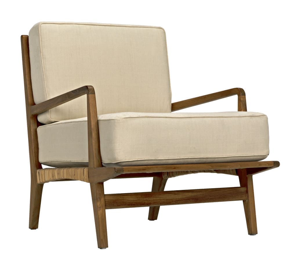 Allister Chair, Teak and Rattan
