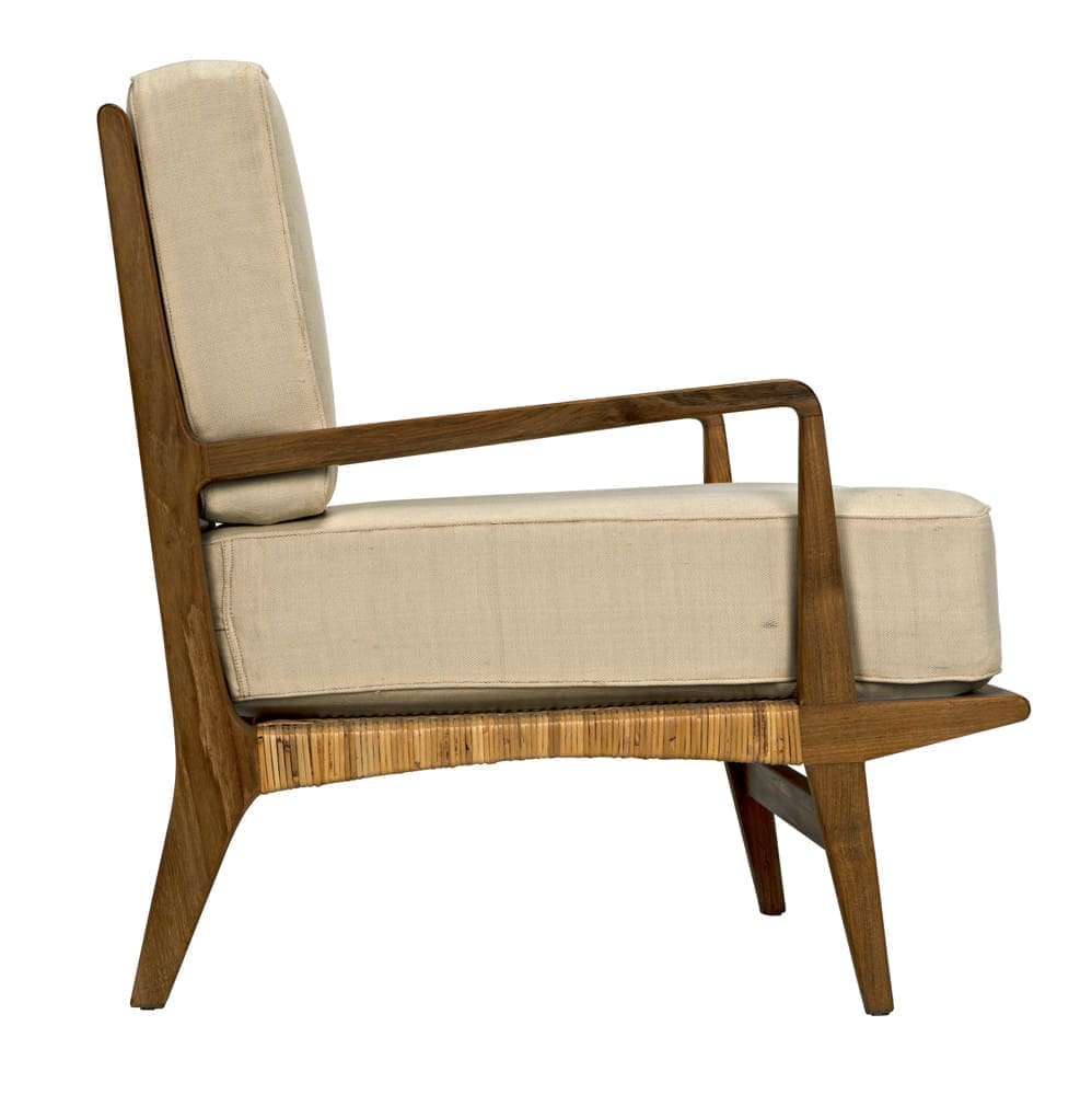 Allister Chair, Teak and Rattan